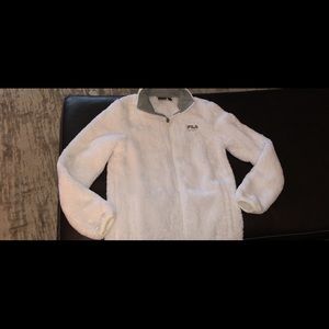 🤍🌨Fila sport women’s Sherpa zip up jacket 🤍🌨